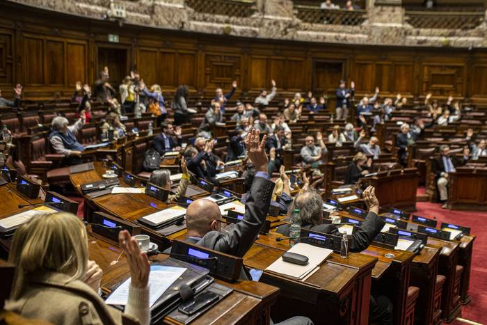 Sesión de la Camara de Diputados, en Montevideo (archivo, setiembre de 2022).