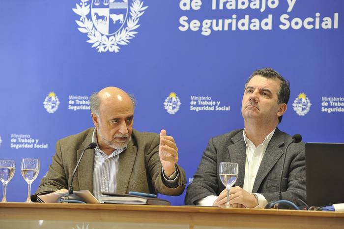 Pablo Mieres y Tomás Teijeiro (archivo, octubre de 2022). · Foto: Federico Gutiérrez