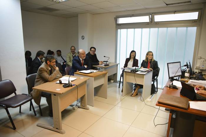 Primer audiencia por el caso Astesiano, el viernes 21 de octubre. · Foto: Mara Quintero