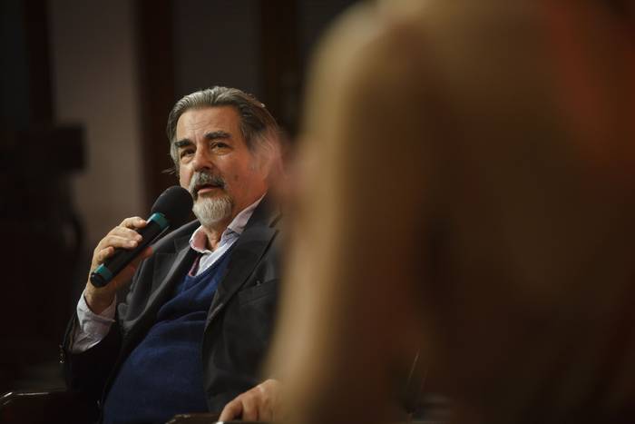Gustavo Zubía, en la Casa del Partido Colorado (archivo, diciembre de 2022). · Foto: Mara Quintero