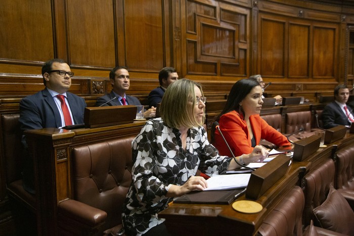 Cámara de diputados, durante la asunción de la nueva legislatura, en la Cámara de Representantes (archivo, febrero de 2020). · Foto: .