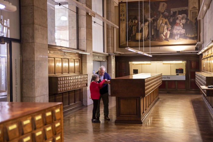 Biblioteca Nacional de Uruguay, sobre la avenida 18 de Julio, en Montevideo (archivo). · Foto: Martín Varela Umpiérrez