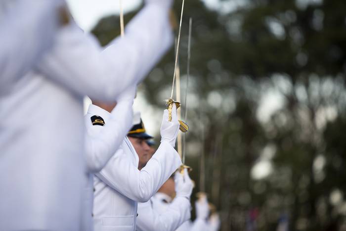 Ceremonia de la Escuela Naval (archivo, diciembre de 2022) · Foto: Camilo dos Santos