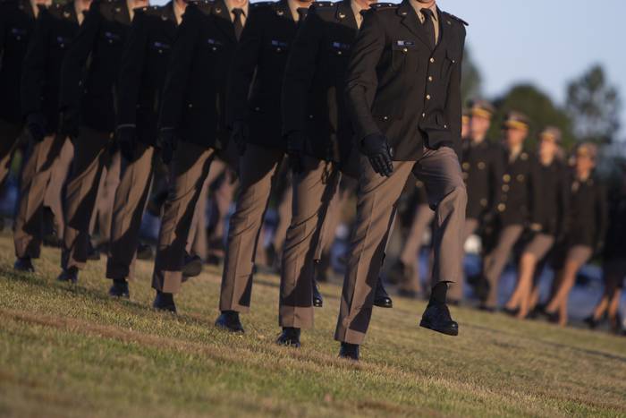 Graduación de oficiales en la Escuela Militar (archivo, diciembre de 2022). · Foto: Camilo dos Santos