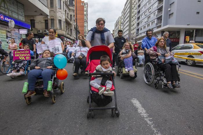Marcha por Accesibilidad e Inclusión. archivo diciembre 2019 · Foto: .