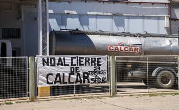 Planta industrial de Calcar en Carmelo (archivo, enero de 2023). · Foto: Ignacio Dotti