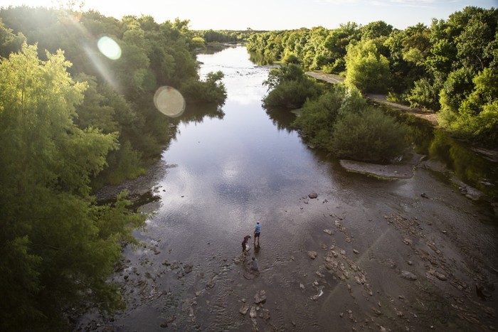 Río Santa Lucía (archivo, enero de 2023). · Foto: Camilo dos Santos