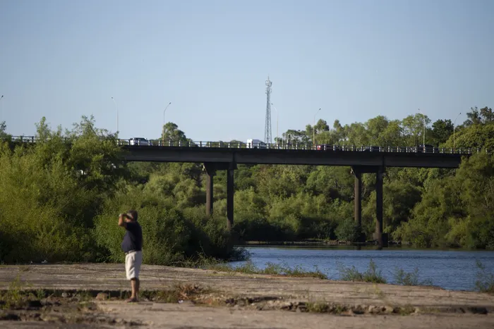 Río Cuareim, en Artigas (archivo, enero de 2023). · Foto: Camilo dos Santos