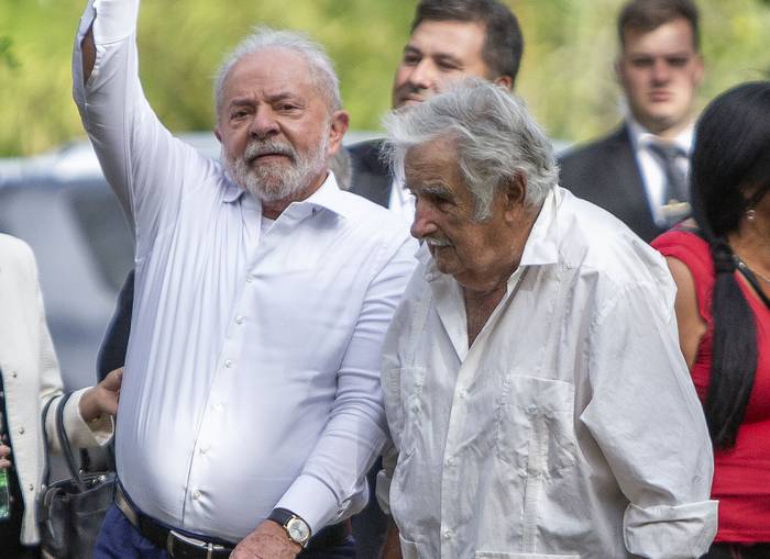 Luiz Inácio Lula da Silva y José Mujica (archivo, enero de 2023). · Foto: Camilo dos Santos