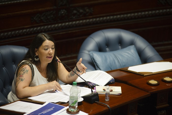 Bettiana Díaz, en la Cámara de Representantes (archivo, 2023). · Foto: Mara Quintero