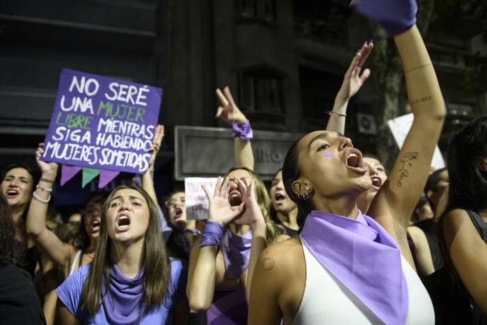 Marcha feminista (archivo, marzo de 2023). · Foto: Agustina Saubaber