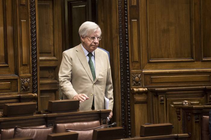 Danilo Astori, en el Parlamento (archivo, febrero de 2019).
 · Foto: Federico Gutiérrez