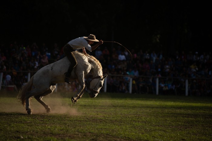 Jineteadas en la Criolla del Parque Roosevelt (archivo, marzo de 2024). · Foto: Mara Quintero