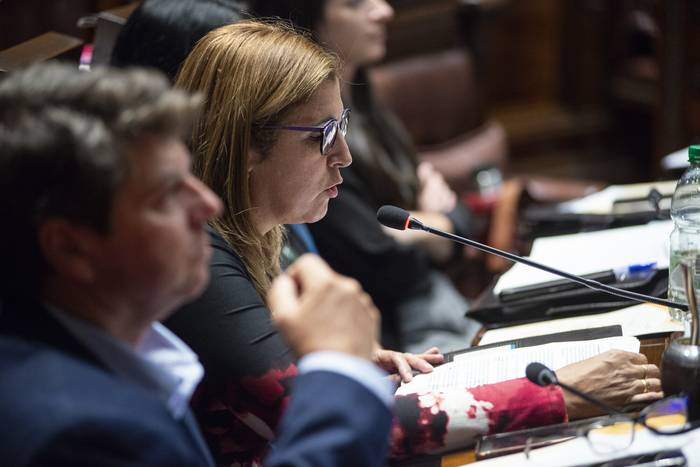 Ines Monzillo, durante una sesión de la Cámara de Diputados (archivo, abril de 2023). · Foto: Alessandro Maradei