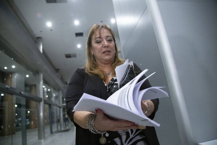 Irene Moreira en la Torre Ejecutiva (archivo, mayo de 2023). · Foto: Camilo dos Santos