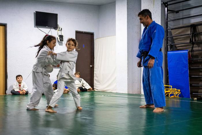 Escuela de Judo, Club Uruguay Juan Lacaze. · Foto: Ignacio Dotti