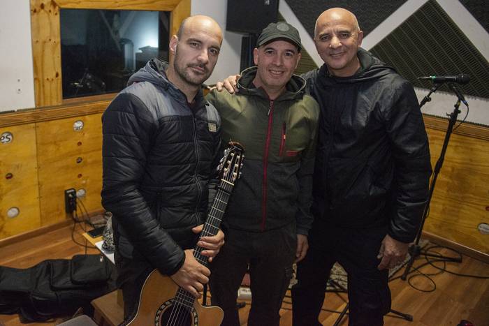Gerardo Dorado, Emilano Muñoz y Freddy Bessio (archivo, mayo de 2023). · Foto: Alessandro Maradei