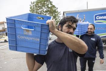 Foto principal del artículo 'Asociación de productores de leche denuncia desabastecimiento de productos lácteos por medidas sindicales tras cierre de planta de Rivera' · Foto: Ernesto Ryan