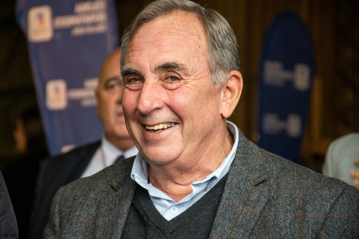 Hugo Durán, durante la inauguración del tránsito pesado en Tarariras, Colonia. (archivo, 2023) · Foto: Ignacio Dotti