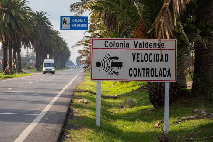 Ruta 1, próximo a Colonia Valdense (archivo, junio de 2023). · Foto: Ignacio Dotti