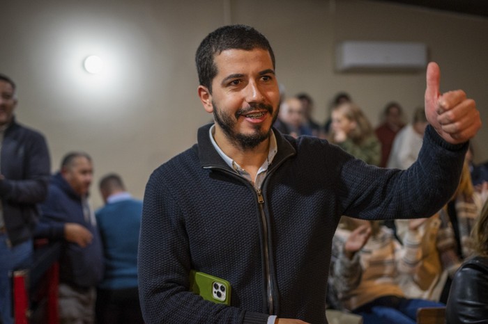 Nahuel Morosi, presidente de la Juventud del Partido Nacional de Colonia (archivo, junio de 2023). · Foto: Ignacio Dotti