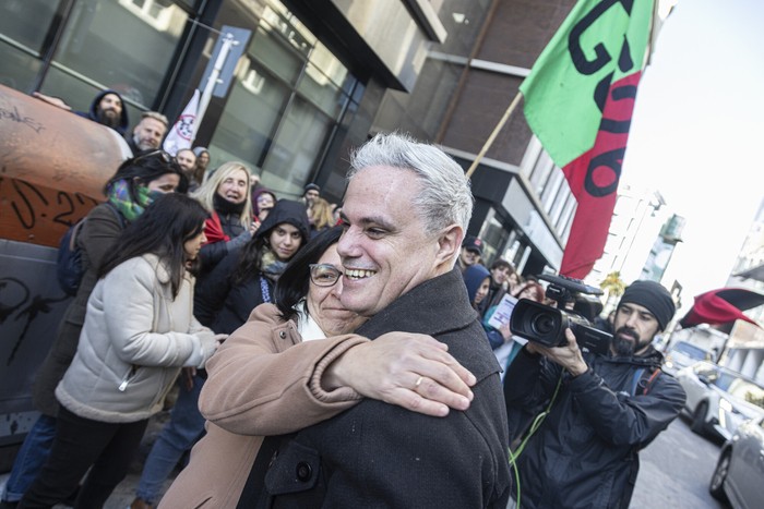 Ex director del IAVA, Leonardo Ruidíaz en la Dirección General de Secundaria (archivo, junio de 2023) · Foto: Ernesto Ryan