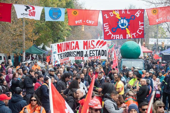 Movilización a 50 años de la Huelga General (archivo, 2023). · Foto: Rodrigo Viera Amaral