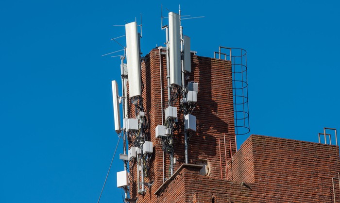 Antena de telefonía móvil 5G. · Foto: Martín Varela Umpiérrez