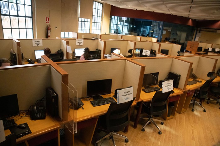 Foto principal del artículo 'Paro de 24 horas de los trabajadores de telecentros este lunes en medio de la negociación de un nuevo convenio colectivo' · Foto: Mara Quintero