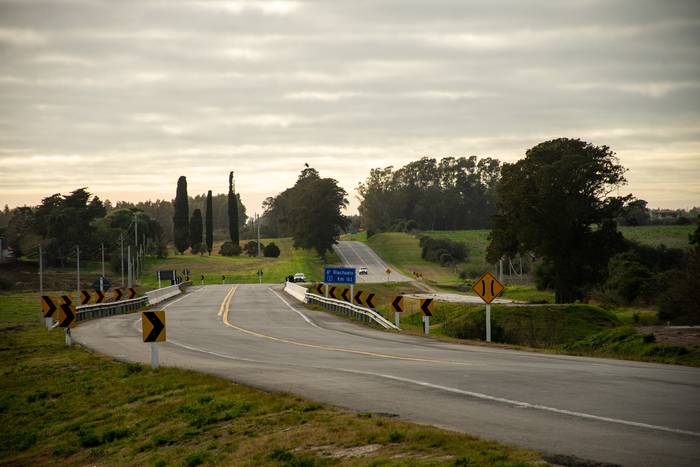 Ruta 1 en Colonia, tramo Tarariras-Riachuelo (archivo, julio de 2023). · Foto: Ignacio Dotti