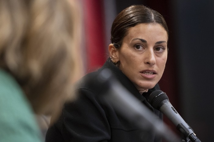 Lucila Pizzarulli, representante de la OIM en Uruguay (archivo, agosto de 2023). · Foto: Mara Quintero