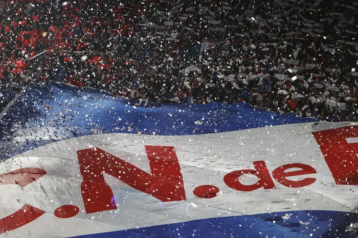 Hinchada de Nacional (archivo, agosto de 2023). · Foto: Camilo dos Santos