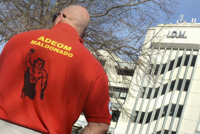 Movilización de ADEOM Maldonado. (archivo, agosto de 2023) · Foto: Virginia Martínez  Díaz