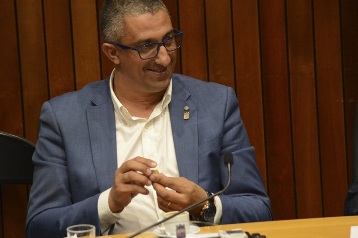 José Luis Sánchez en la Junta Departamental de Maldonado (archivo, agosto de 2023) · Foto: Virginia Martínez  Díaz