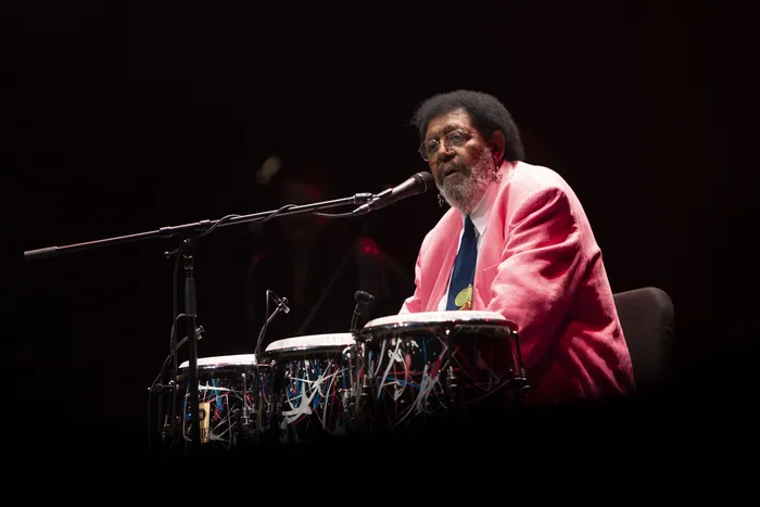Ruben Rada durante el recital por sus 80 años en el Sodre (archivo, agosto de 2023). · Foto: Camilo dos Santos
