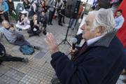 José Mujica en el comité Los Malvines.
