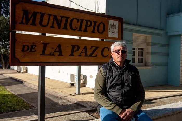 Walter Miranda, alcalde de La Paz, Colonia Piamontesa (archivo, 2023). · Foto: Ignacio Dotti