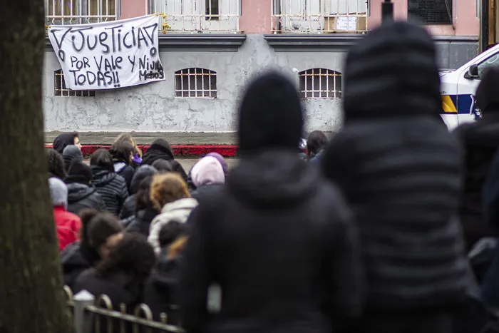 Maniefestación Femicidio Valentina Cancela Maldonado, el 17 de agosto de 2023, en Maldonado. · Foto: Gabriel Rousserie