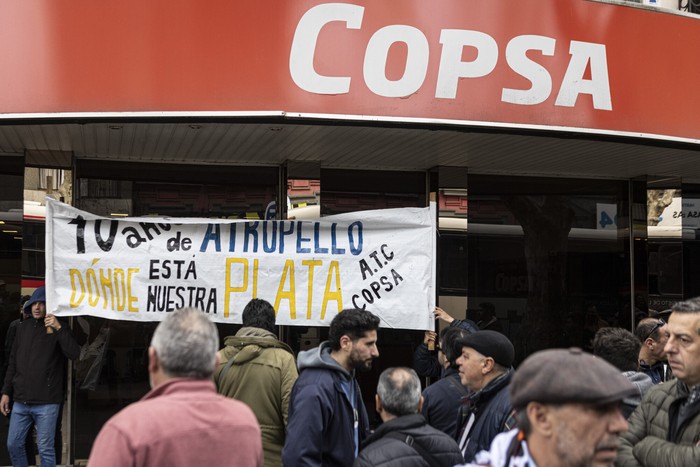 Movilización de los trabajadores de COPSA (archivo, setiembre de 2023). · Foto: Ernesto Ryan