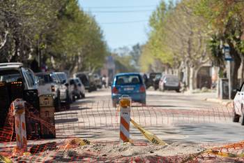 Obras en Juan Lacaze (archivo, setiembre de 2023). · Foto: Ignacio Dotti