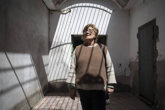 Antonia Yañez, ex presa del centro clandestino de detención y tortura La Tablada. · Foto: Camilo dos Santos