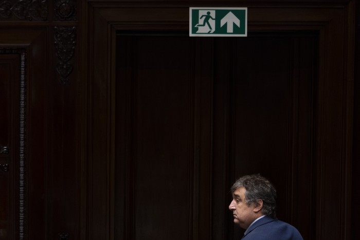 Sergio Botana en el Parlamento (archivo, 2023). · Foto: Ernesto Ryan