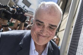 Gustavo Penadés en el juzgado de Juan Carlos Gómez. · Foto: Ernesto Ryan