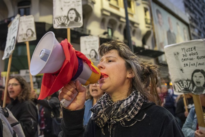 Alerta feminista (archivo, noviembre de 2023). · Foto: Martín Varela Umpiérrez