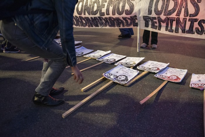 Alerta feminista (archivo, noviembre de 2023). · Foto: Martín Varela Umpiérrez