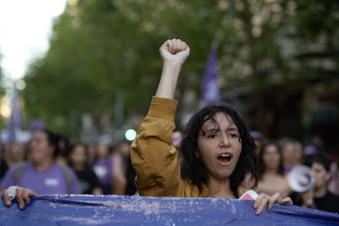 Marcha por el Día Internacional de la Eliminación de la Violencia contra las Mujeres, en Montevideo (arhivo, 2023). · Foto: Mara Quintero