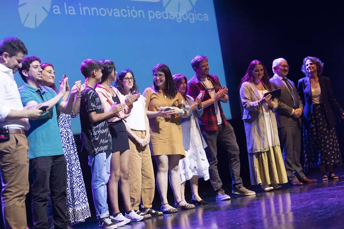 Tercera edición de los Premios NODO a la Innovación Educativa, en el Auditorio del Sodre. · Foto: Camilo dos Santos