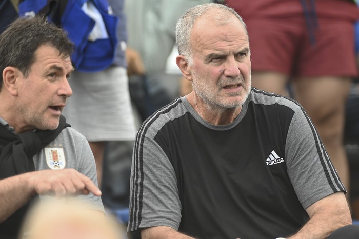 Jorge Giordano y Marcelo Bielsa. (archivo, noviembre de 2023) · Foto: Alessandro Maradei