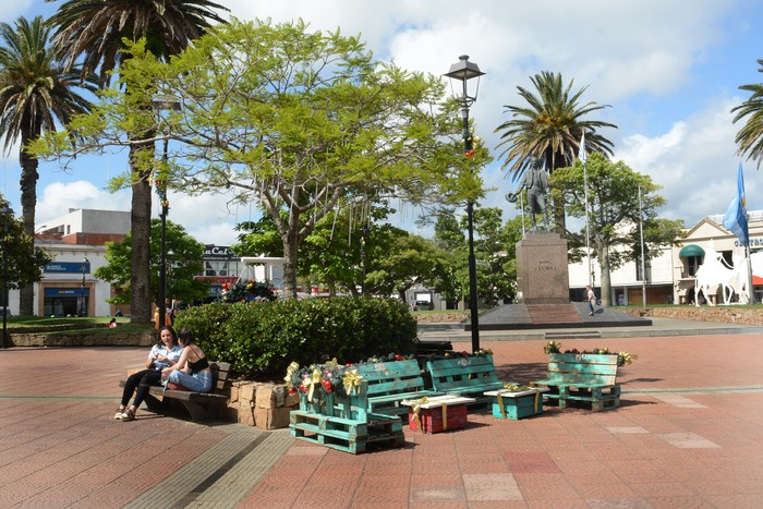 Plaza San Fernando, en Maldonado (archivo). · Foto: Virginia Martínez  Díaz