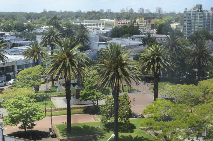 Plaza San Fernando de Maldonado. (archivo, diciembre de 2024) · Foto: Virginia Martínez  Díaz